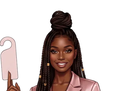Imani Brooks, the host, beside the Great Blue Heron card